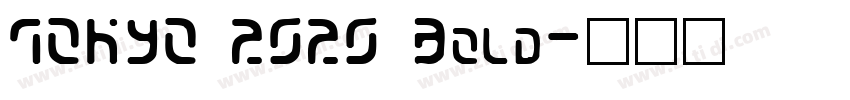 TOKYO 2020 Bold字体转换